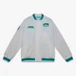Seattle Sounders FC City Full-Snap White Satin Jacket
