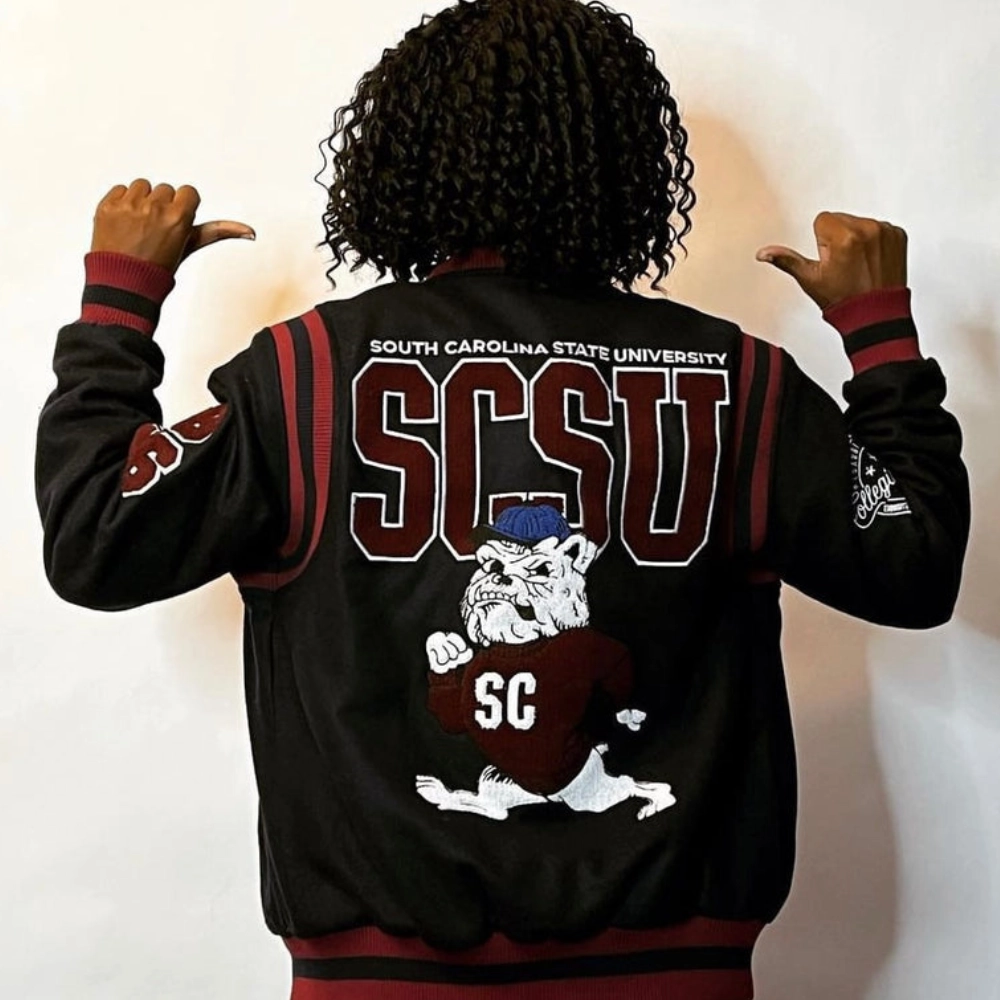 South carolina state bulldogs luxe black jacket