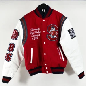 South carolina state bulldogs motto 20 wool leather jacket