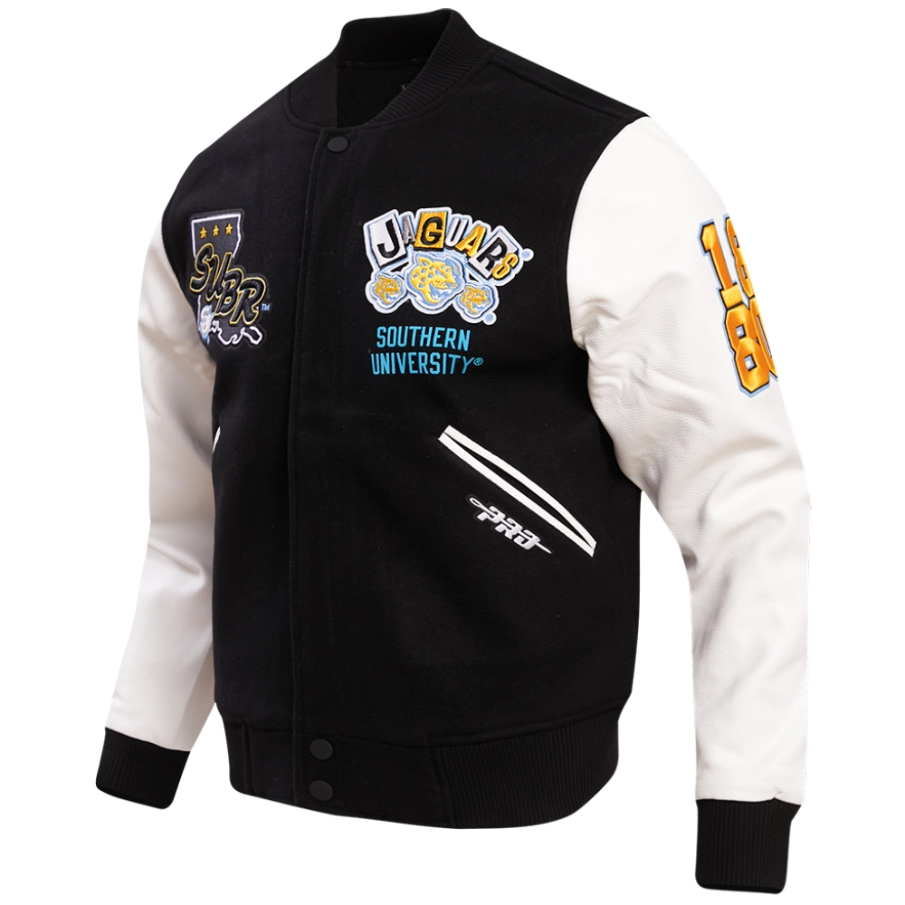 Southern jaguars homecoming wool leather jacket