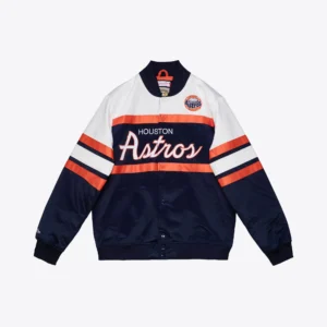 Special script heavyweight satin jacket houston astros