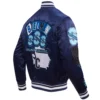 Spelman college jaguars homecoming navy satin jacket