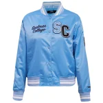 Spelman College Jaguars Women's Classic Blue Satin Jacket