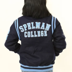 Spelman college jaguars womens collegiate luxe wool jacket
