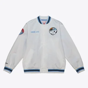 Sporting kansas city wiz city full snap satin jacket