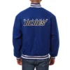 St louis blues one color wool varsity jacket blue 1 1