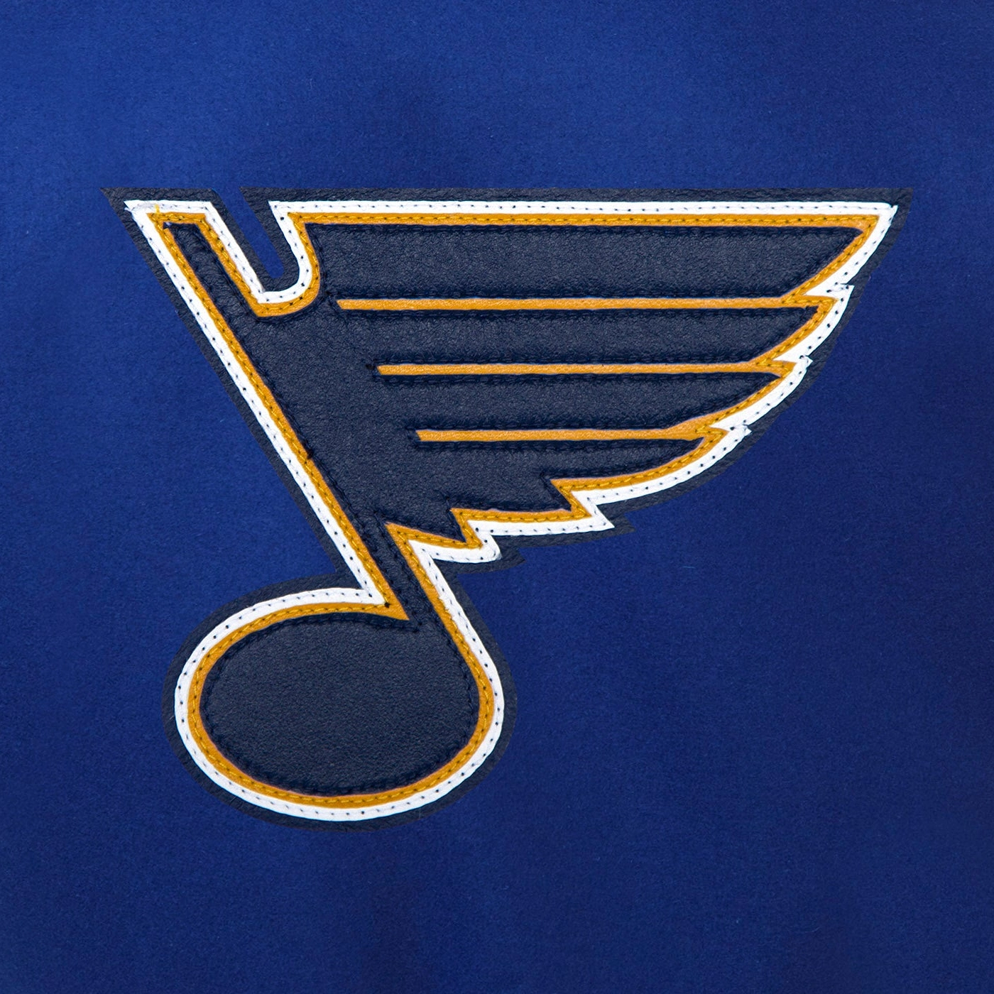 St louis blues two tone wool leather varsity jacket royal white 2 1