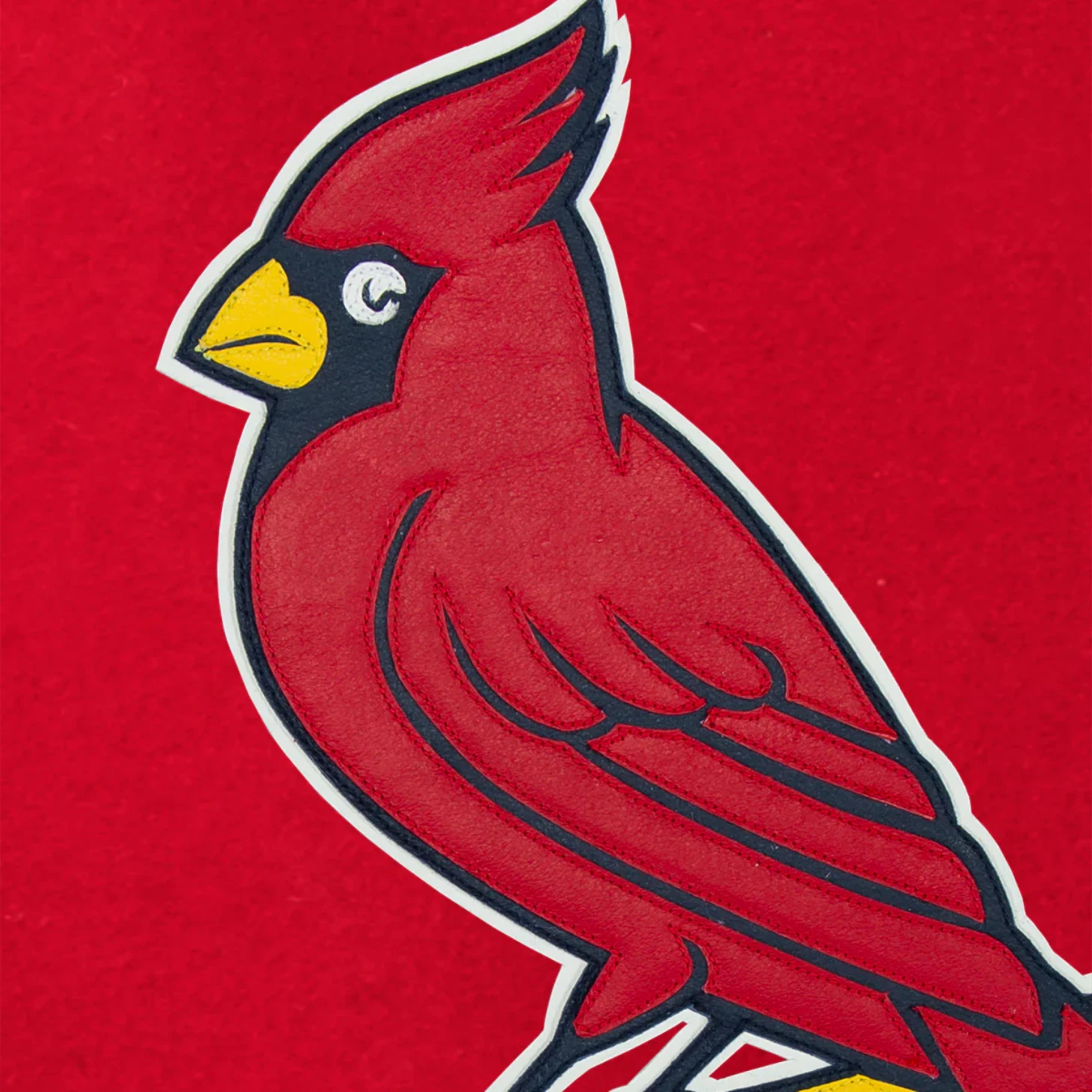 St louis cardinals handcrafted logo wool jacket red 3