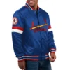 St louis cardinals home game satin varsity jacket blue 1