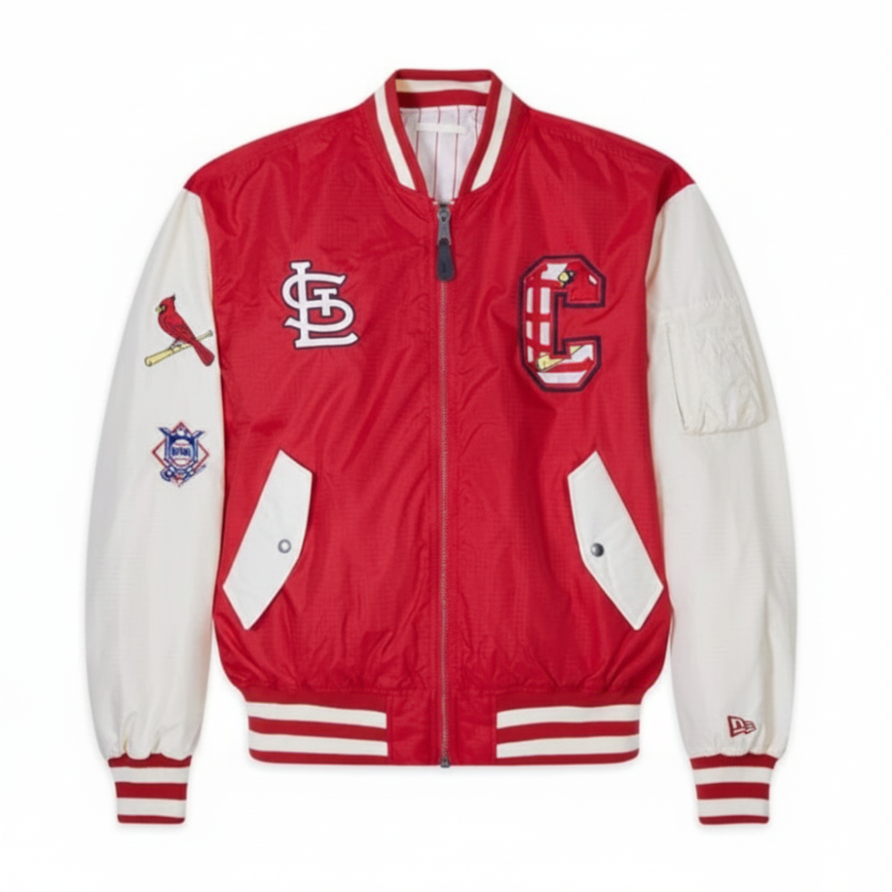 St louis cardinals l 2b bomber red jacket