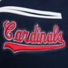 St louis cardinals mashup full snap satin varsity jacket navywhite 6