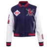 St louis cardinals mashup womans wool leather varsity jacket navywhite 1