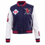 St. Louis Cardinals Mashup Woman's Wool/Leather Jacket