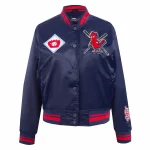 St. Louis Cardinals Mashup Navy Satin Jacket