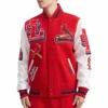 St louis cardinals mashup wool leather varsity jacket redwhite 1