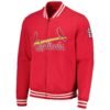 St louis cardinals pack pro camden full zip track jacket red 1