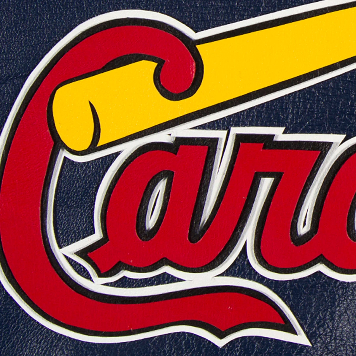 St louis cardinals real leather varsity jacket navy 3