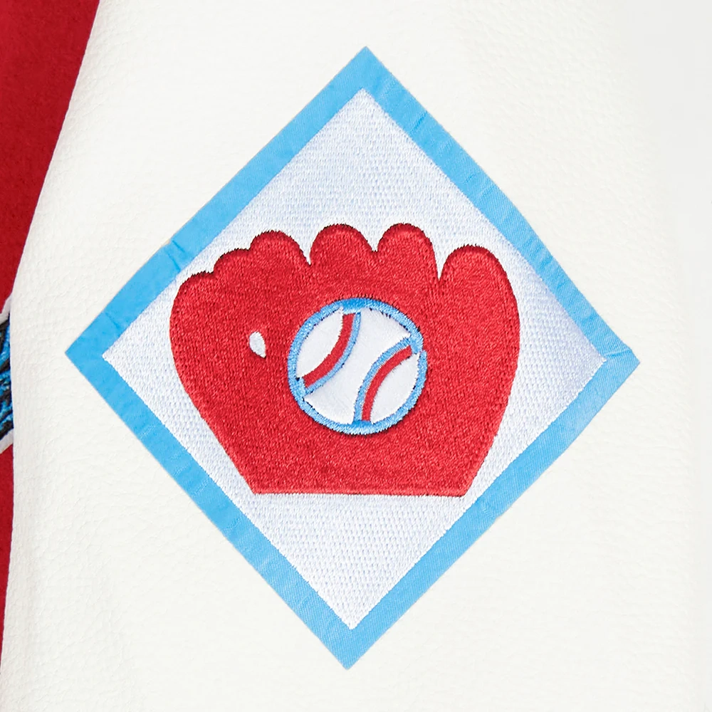 St louis cardinals red glove logo on leather
