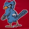 St louis cardinals retro classic womens full snap satin varsity jacket red 3
