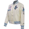 St louis cardinals retro classic womens full snap satin varsity jacket white 6
