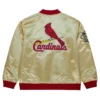 St louis cardinals team og 20 full zip satin varsity jacket gold 2