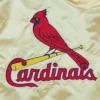 St louis cardinals team og 20 full zip satin varsity jacket gold 5