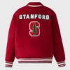 Stanford cardinal campus red wool varsity jacket