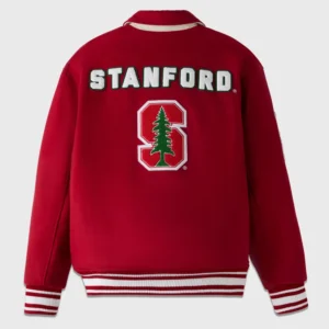 Stanford cardinal campus red wool varsity jacket