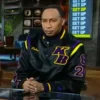 Stephen a smith kobe bryant bkack satin jacket