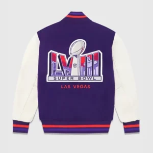 Super bowl lviii full snap varsity jacket