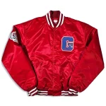 New York Giants 80's Vintage Red Satin Jacket