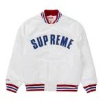 Supreme X White Satin Jacket