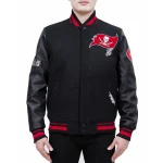 Tampa Bay Buccaneers Old English Wool/Leather Jacket