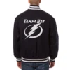 Tampa bay lightning one color wool varsity jacket navy 1 1