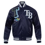 Tampa Bay Rays Mashup Navy Satin Jacket