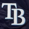 Tampa bay rays mashup rib satin jacket navy 5