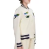 Tampa bay rays retro classic womens full snap varsity jacket white 1