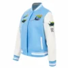 Tampa bay rays retro classic womens wool leather varsity jacket blue 2