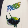 Tampa bay rays retro classic wool leather varsity jacket white black 2