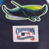 Tampa bay rays retro classic wool leather varsity jacket white black 4