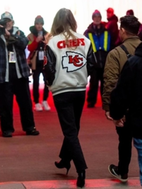 Taylor swift chiefs varsity jacket