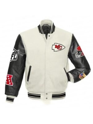 Taylor swift chiefs white black jacket
