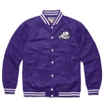 TCU Horned Frogs Frogs Logo Purple Satin Jacket