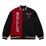Chicago Bulls Team OG 2.0 Satin Full-Snap Black/Red Jacket