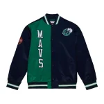 Dallas Mavericks Team OG 2.0 Satin Full-Snap Navy Jacket