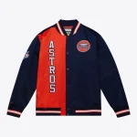 Houston Astros Team OG 2.0 Satin Full-Snap Navy/Red Satin Jacket