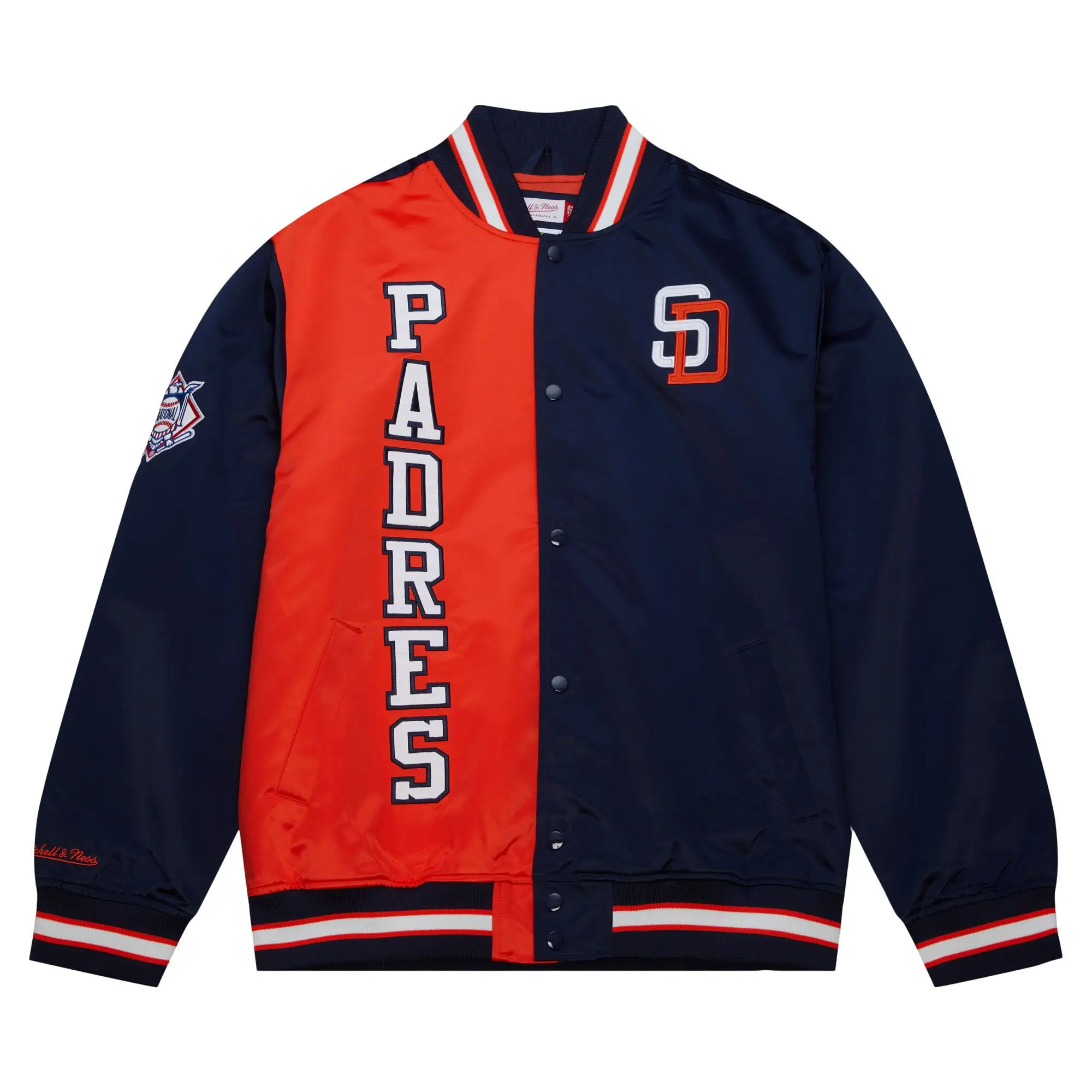 Team og 20 lightweight satin jacket san diego padres 1