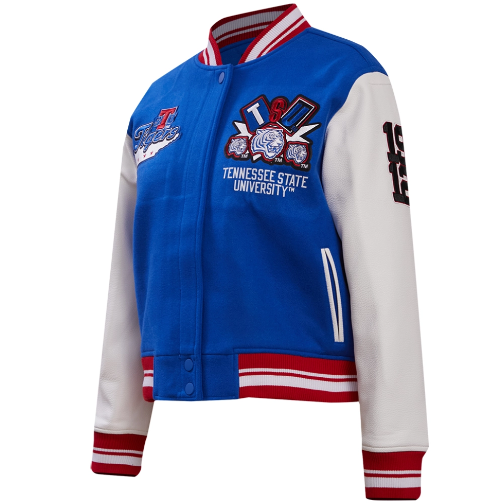 Tennessee state tigers homecoming wool leather jacket