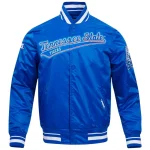 Tennessee State Tigers Script Tail Blue Satin Jacket