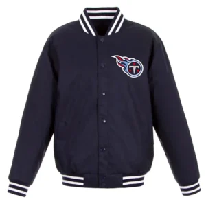 Tennessee titans navy blue wool jacket